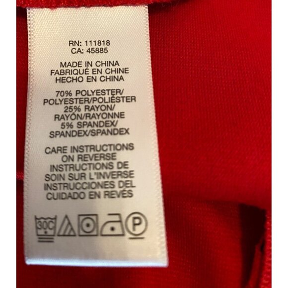 Michael Kors Womens Colorblock Pencil Skirt Black & Red Skize 10 - Picture 4 of 9